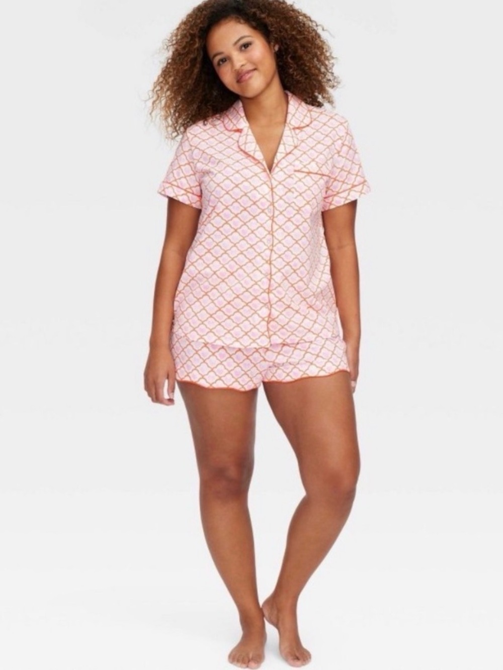 Roller Rabbit x Target short pj set size large geo hearts